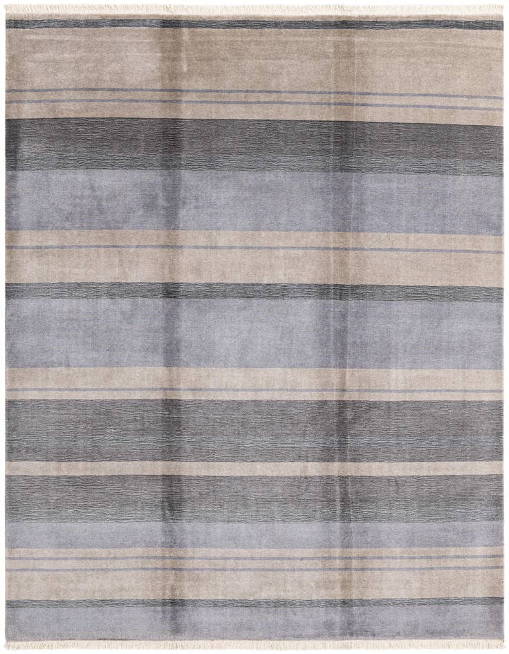 Detail image of 6' 6 x 9' 9 Hand Knotted Darya Wool Rug