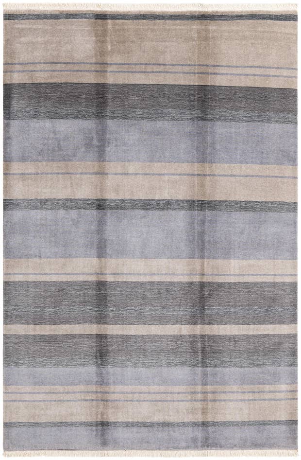 Detail image of 6' 6 x 9' 9 Hand Knotted Darya Wool Rug