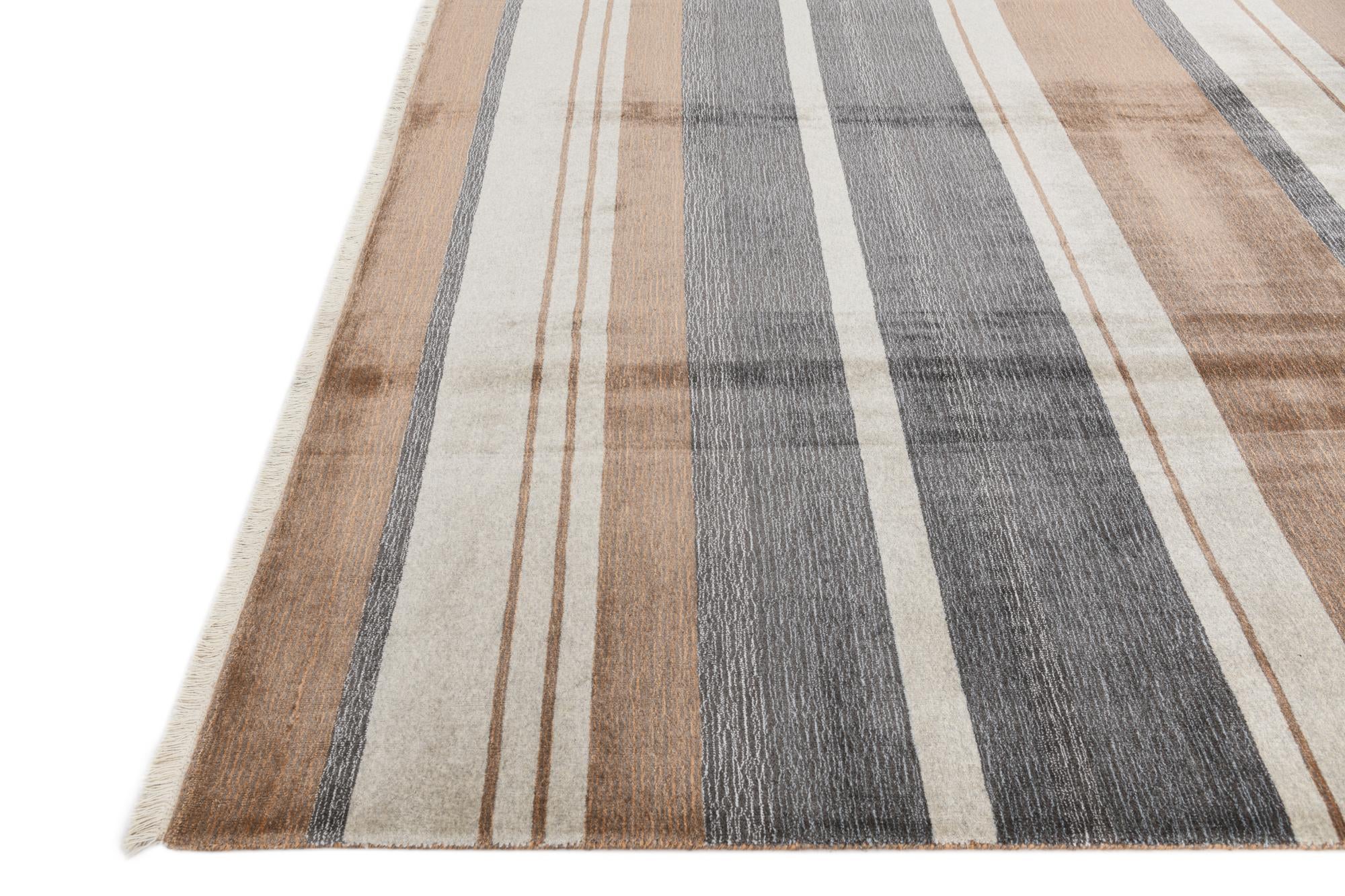 6' 6 x 9' 9 Hand Knotted Darya Wool Rug
