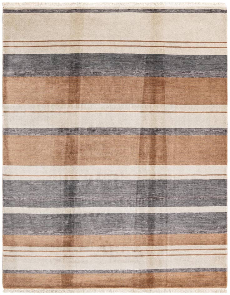 Detail image of 6' 6 x 9' 9 Hand Knotted Darya Wool Rug