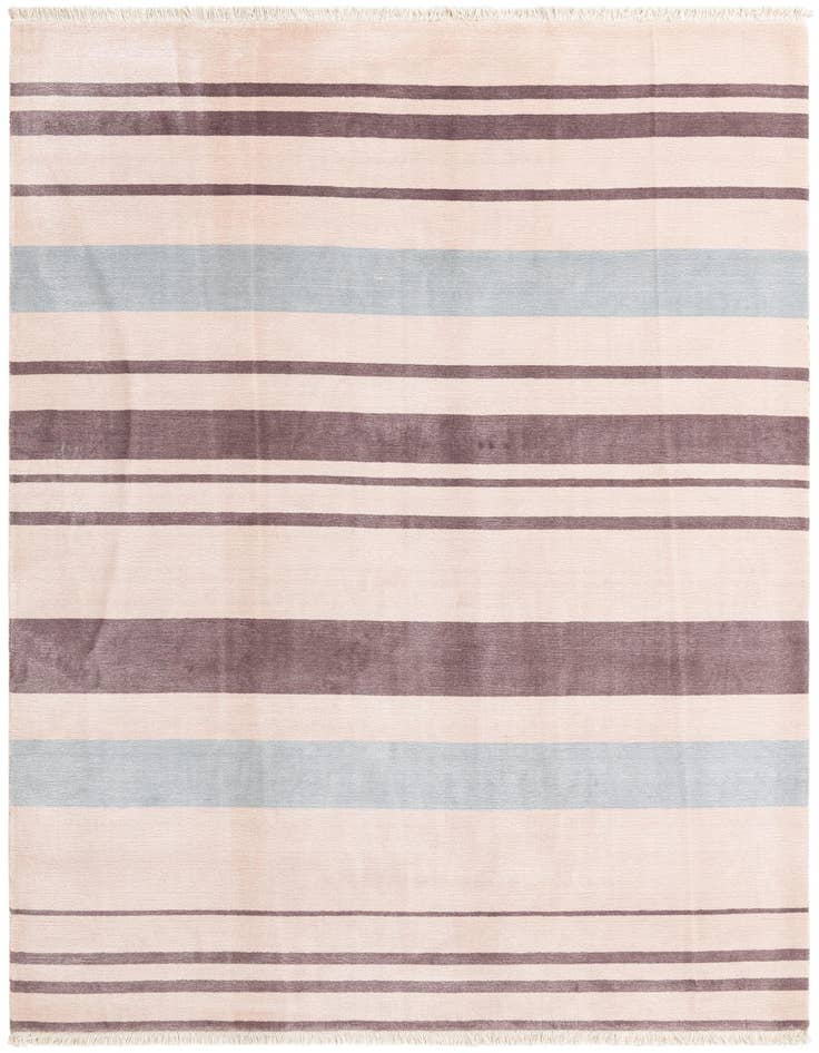 Detail image of 6' 7 x 9' 9 Hand Knotted Darya Wool Rug