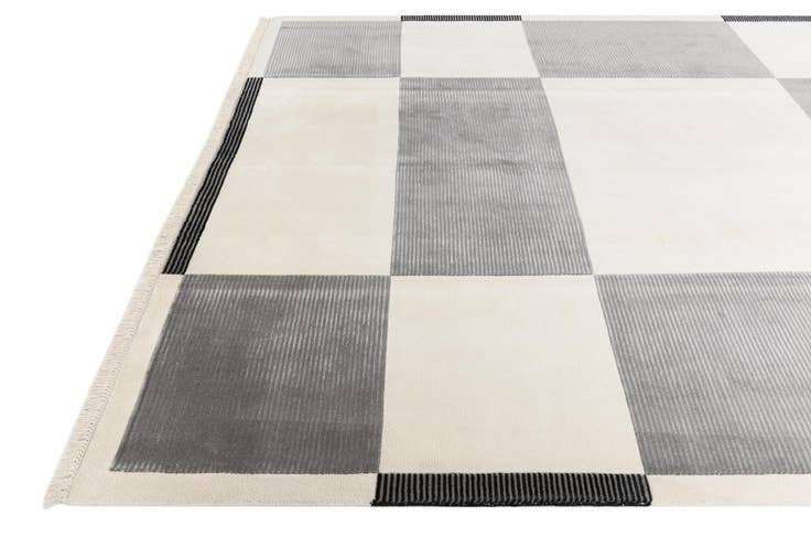 Detail image of 6' 10 x 9' 5 Hand Knotted Darya Wool Rug