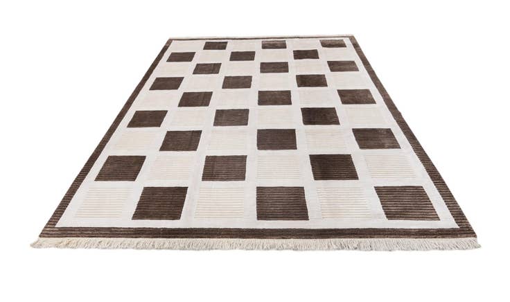 Detail image of 6' 7 x 10' Hand Knotted Darya Wool Rug
