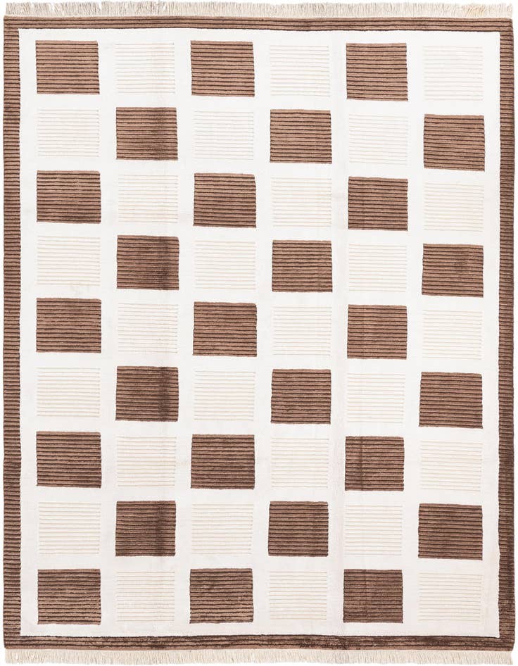 Detail image of 6' 7 x 10' Hand Knotted Darya Wool Rug
