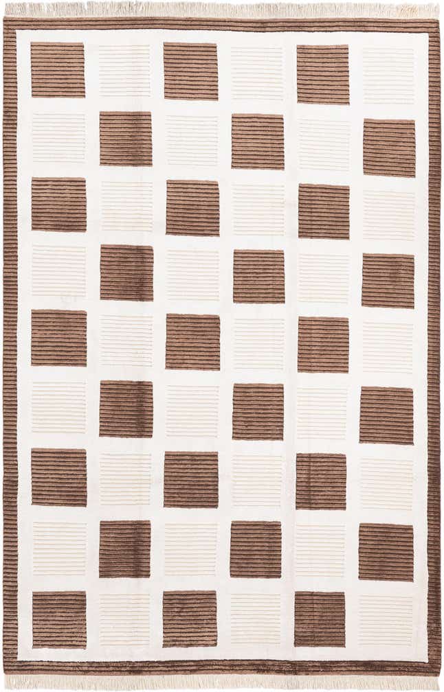 6' 7 x 10' Hand Knotted Darya Wool Rug
