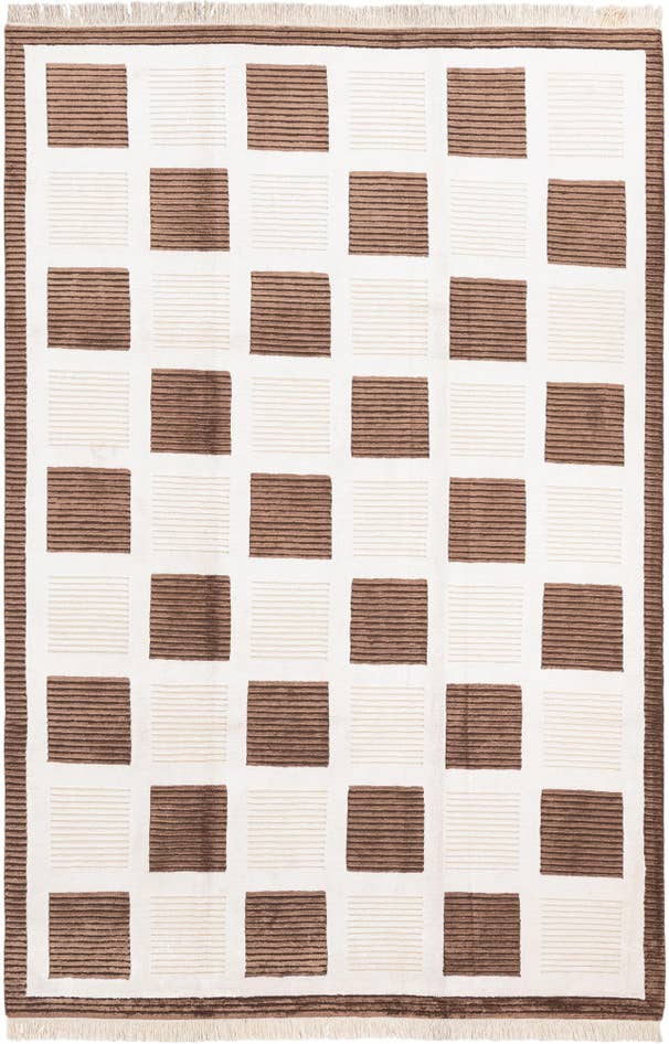 Detail image of 6' 7 x 10' Hand Knotted Darya Wool Rug