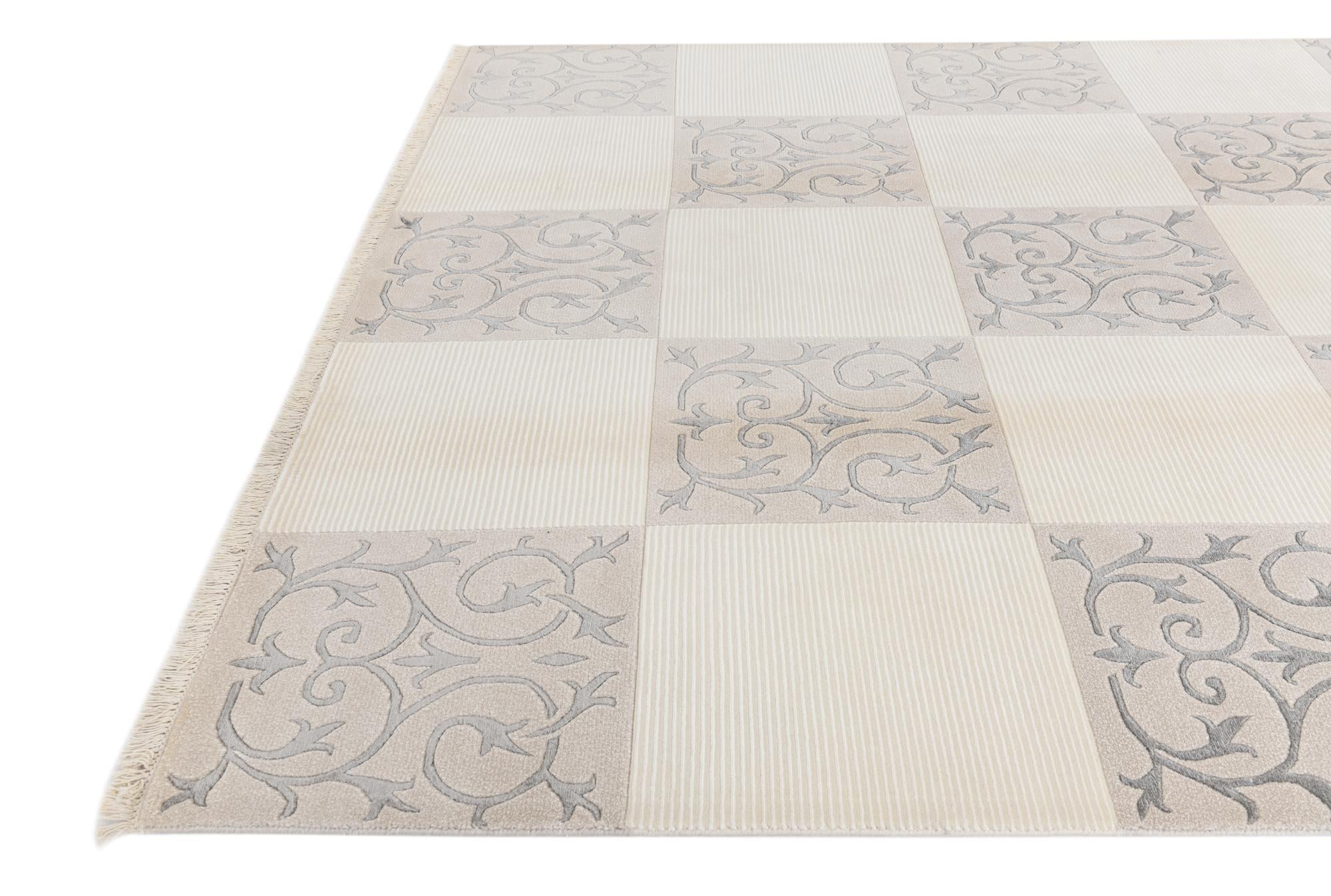 6' 7 x 9' 10 Hand Knotted Darya Wool Rug