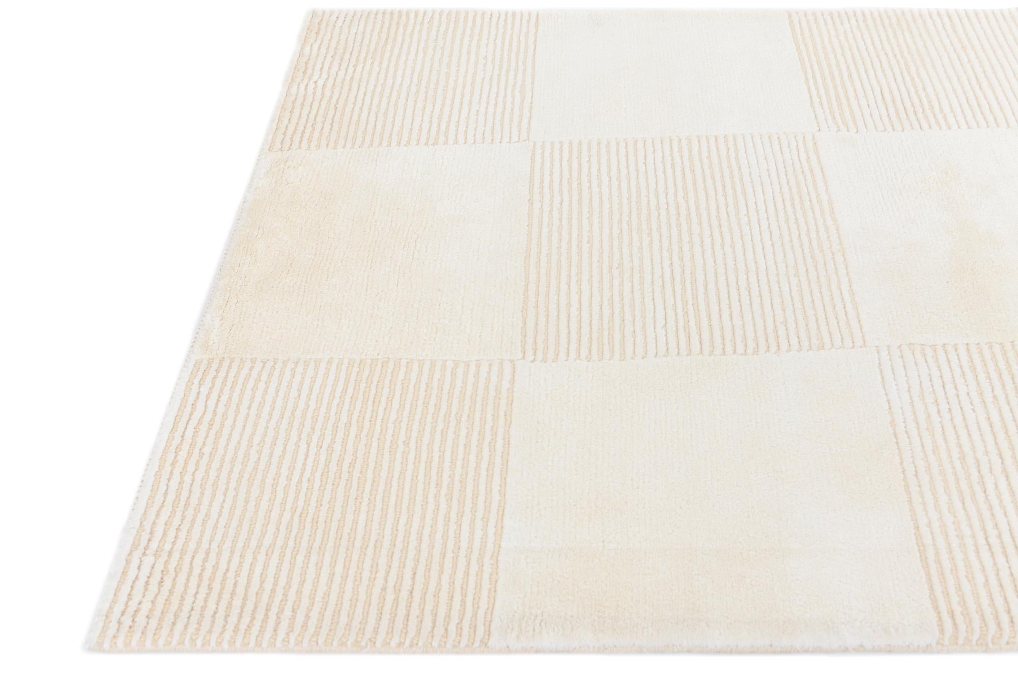 2' 11 x 4' 7 Hand Knotted Darya Wool Rug