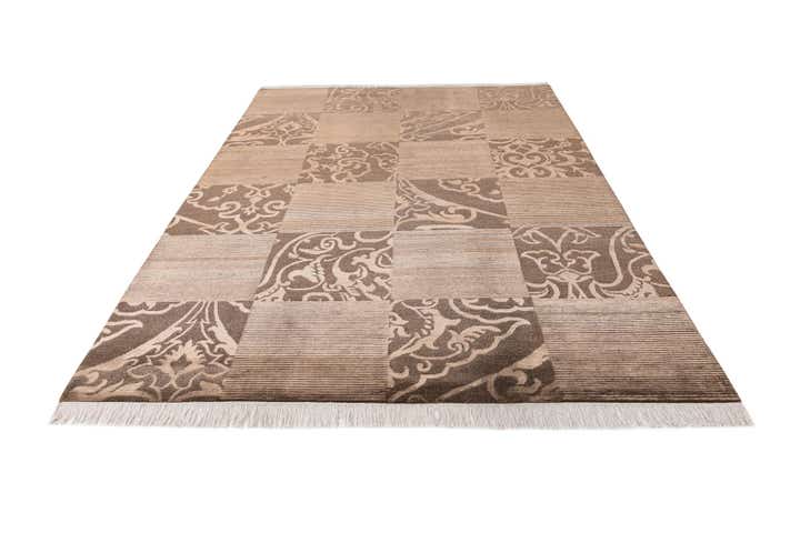 6' 9 x 10' Hand Knotted Darya Wool Rug