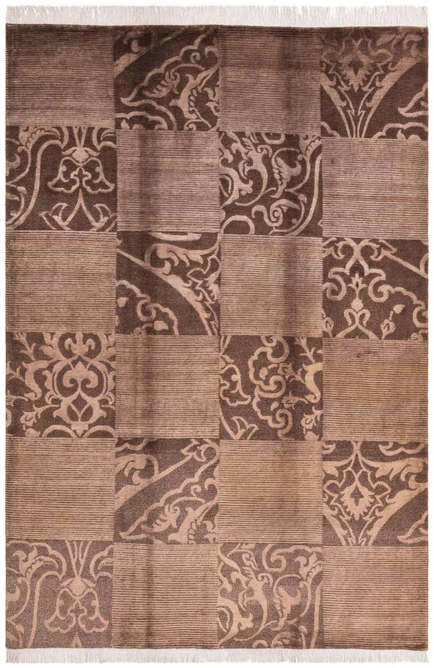 Detail image of 6' 9 x 10' Hand Knotted Darya Wool Rug
