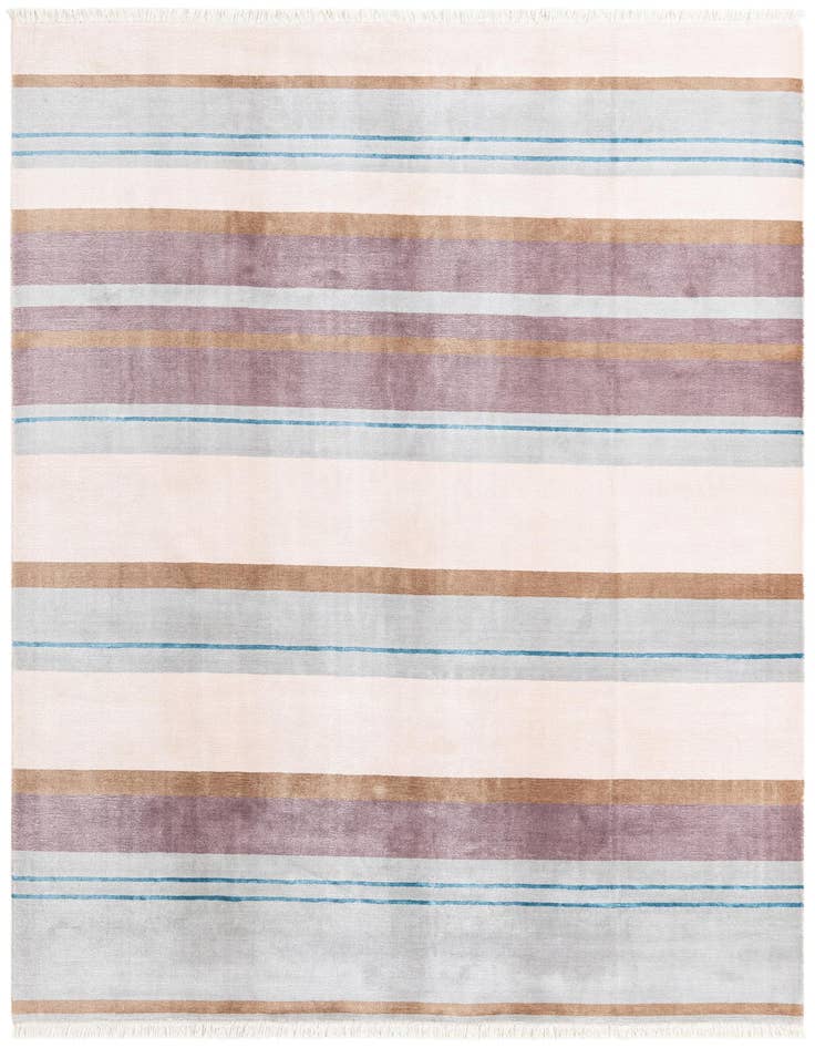 Detail image of 6' 6 x 9' 8 Hand Knotted Darya Wool Rug
