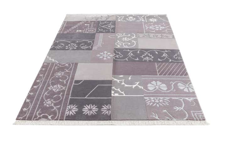 4' 6 x 6' 9 Hand Knotted Darya Wool Rug