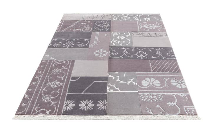 Detail image of 4' 6 x 6' 9 Hand Knotted Darya Wool Rug