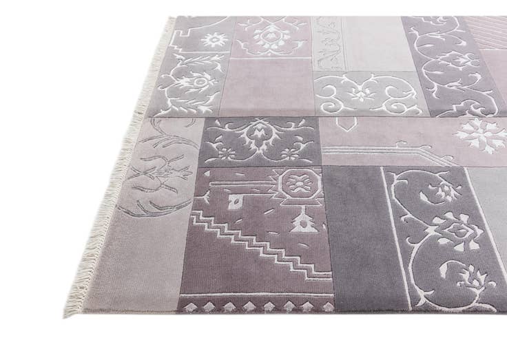 Detail image of 4' 6 x 6' 9 Hand Knotted Darya Wool Rug