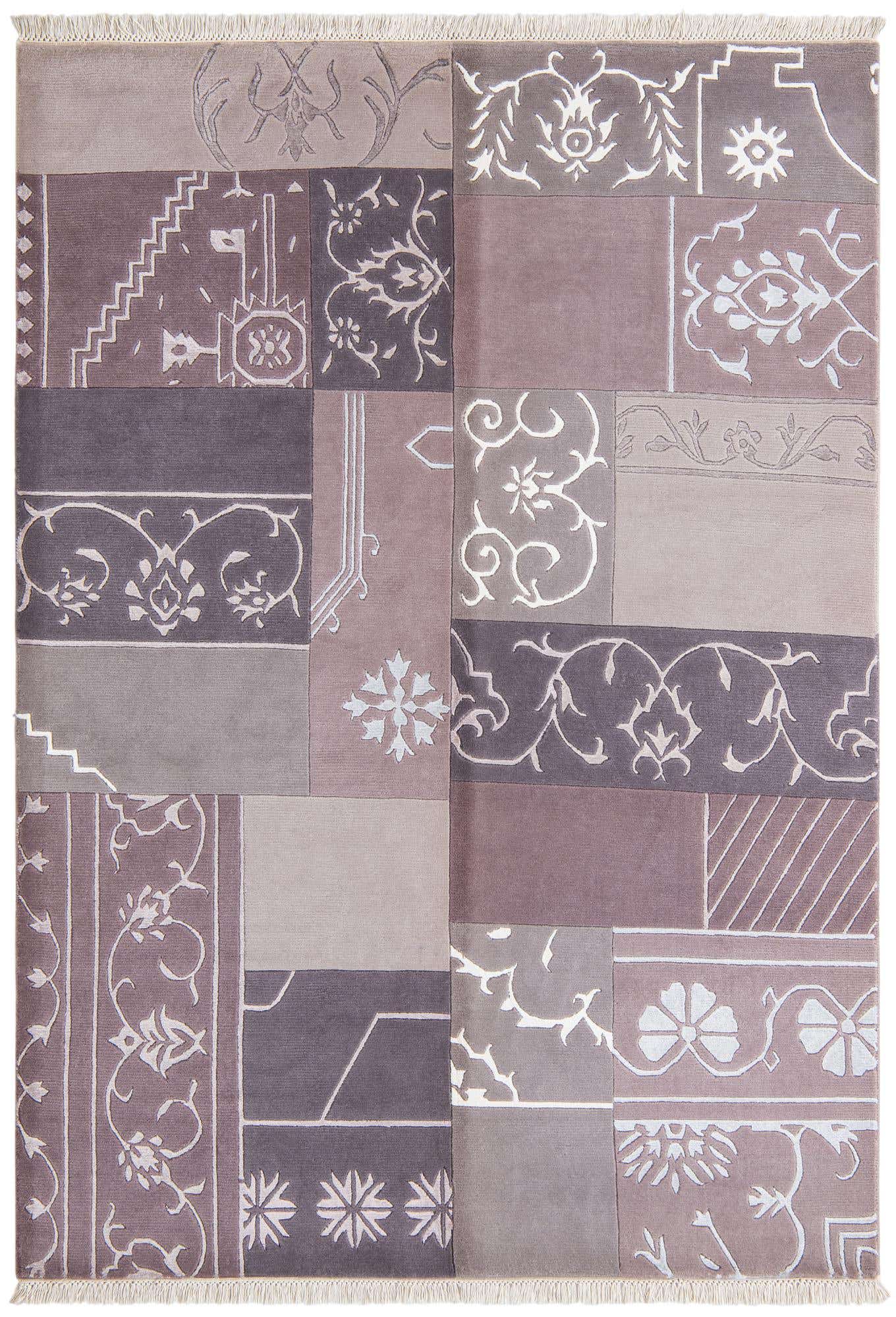 4' 6 x 6' 9 Hand Knotted Darya Wool Rug