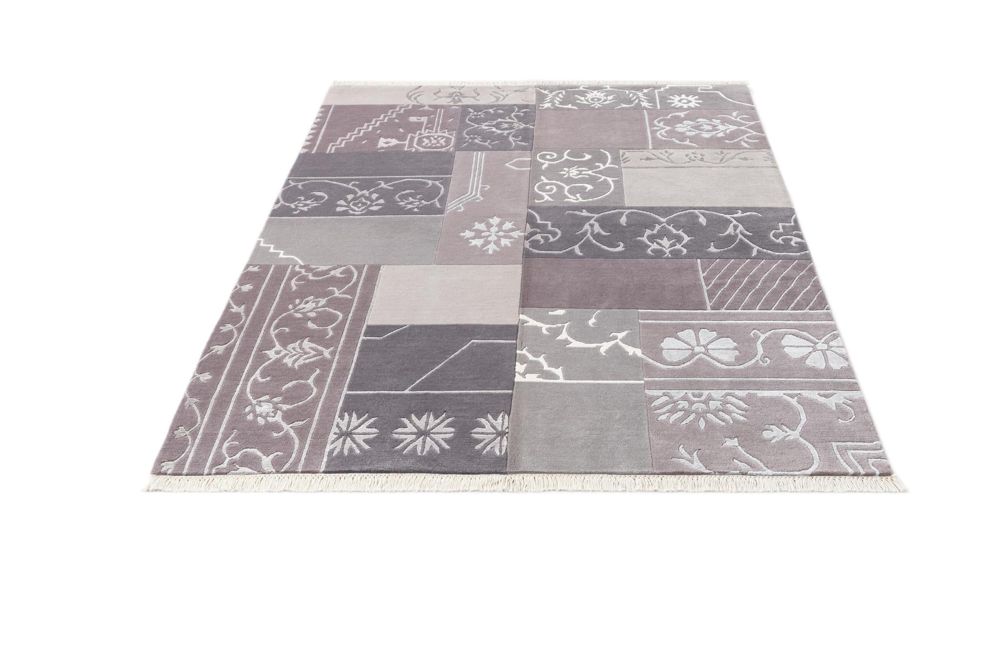 4' 8 x 6' 4 Hand Knotted Darya Wool Rug