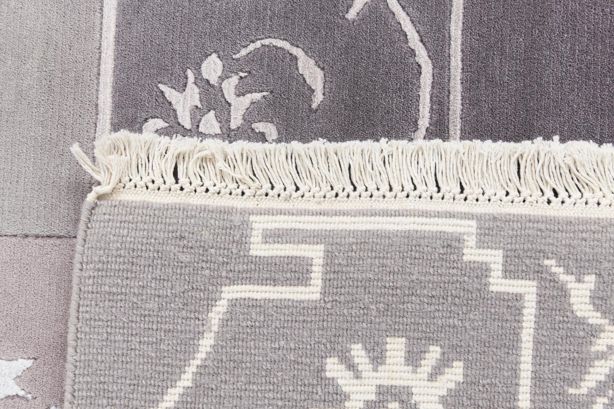 4' 8 x 6' 4 Hand Knotted Darya Wool Rug