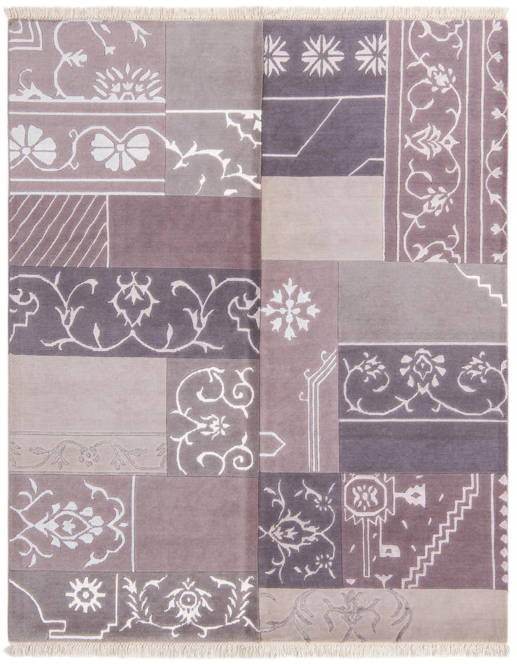Detail image of 4' 8 x 6' 4 Hand Knotted Darya Wool Rug