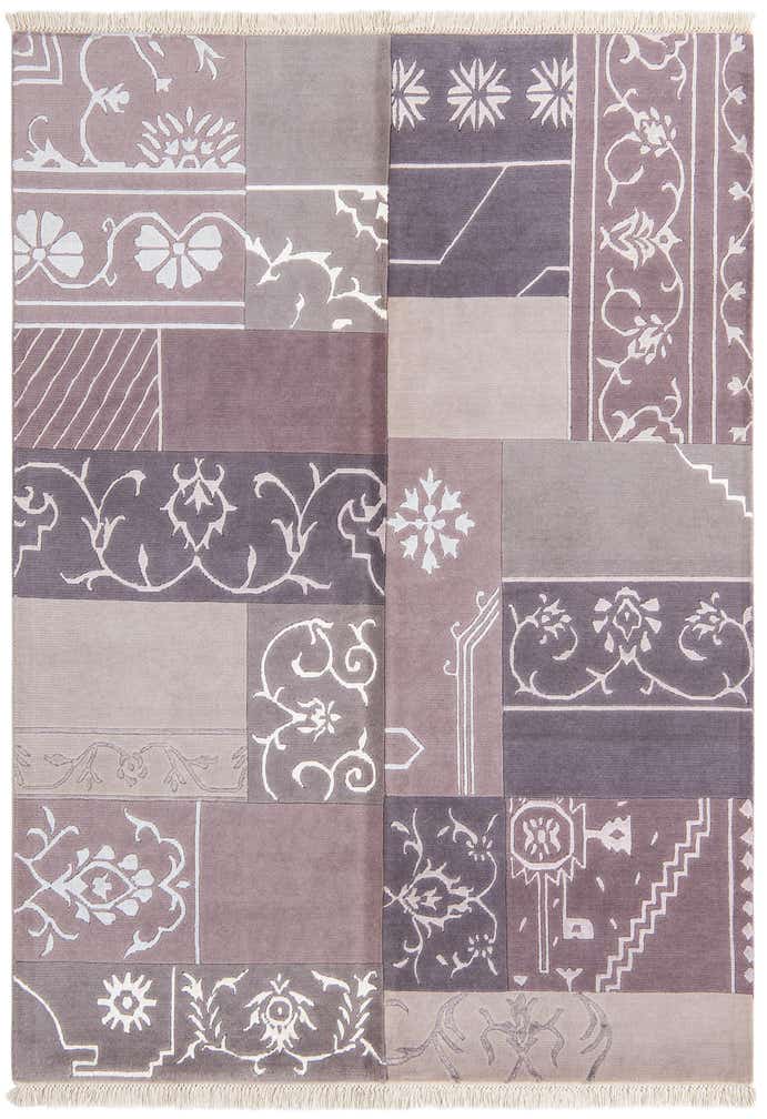 4' 8 x 6' 4 Hand Knotted Darya Wool Rug