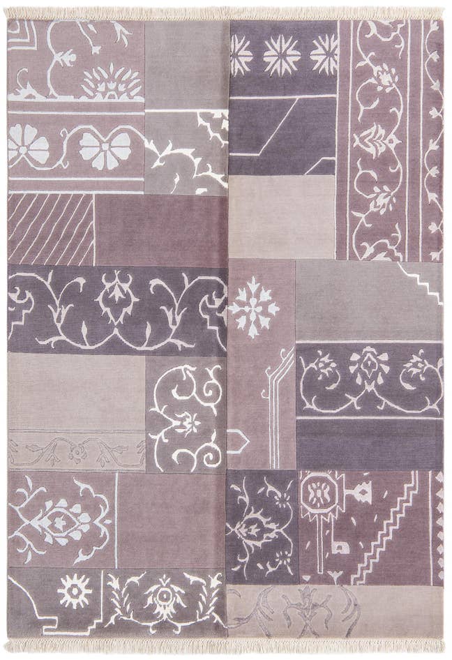 Detail image of 4' 8 x 6' 4 Hand Knotted Darya Wool Rug