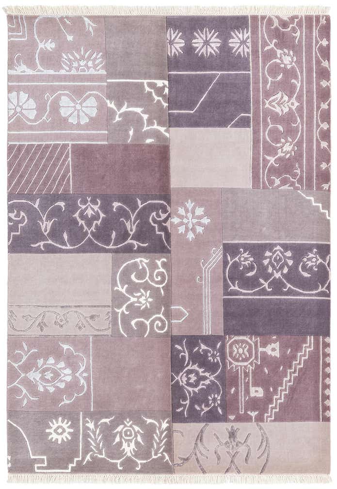 4' 7 x 6' 9 Hand Knotted Darya Wool Rug