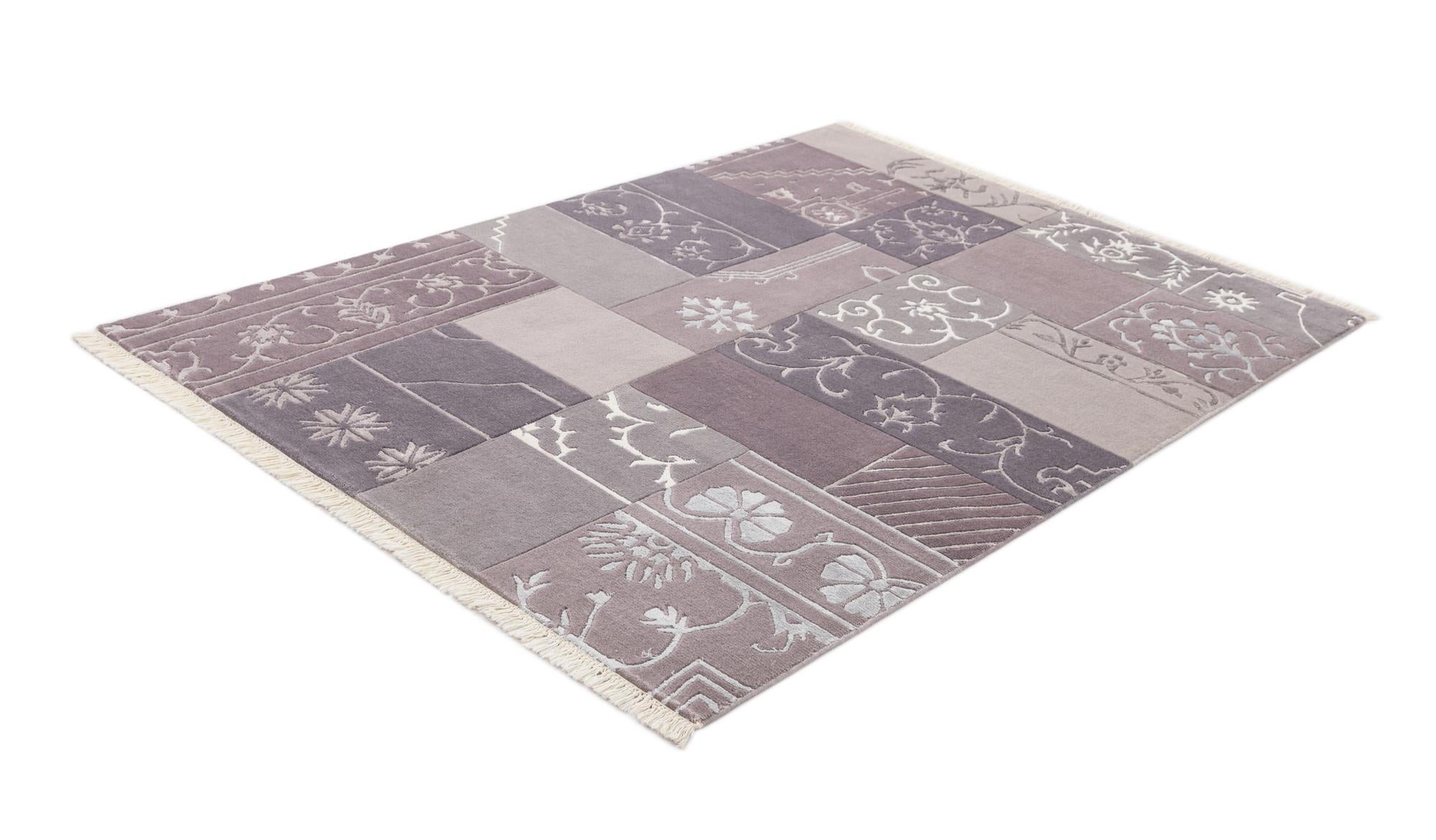 4' 7 x 6' 7 Hand Knotted Darya Wool Rug