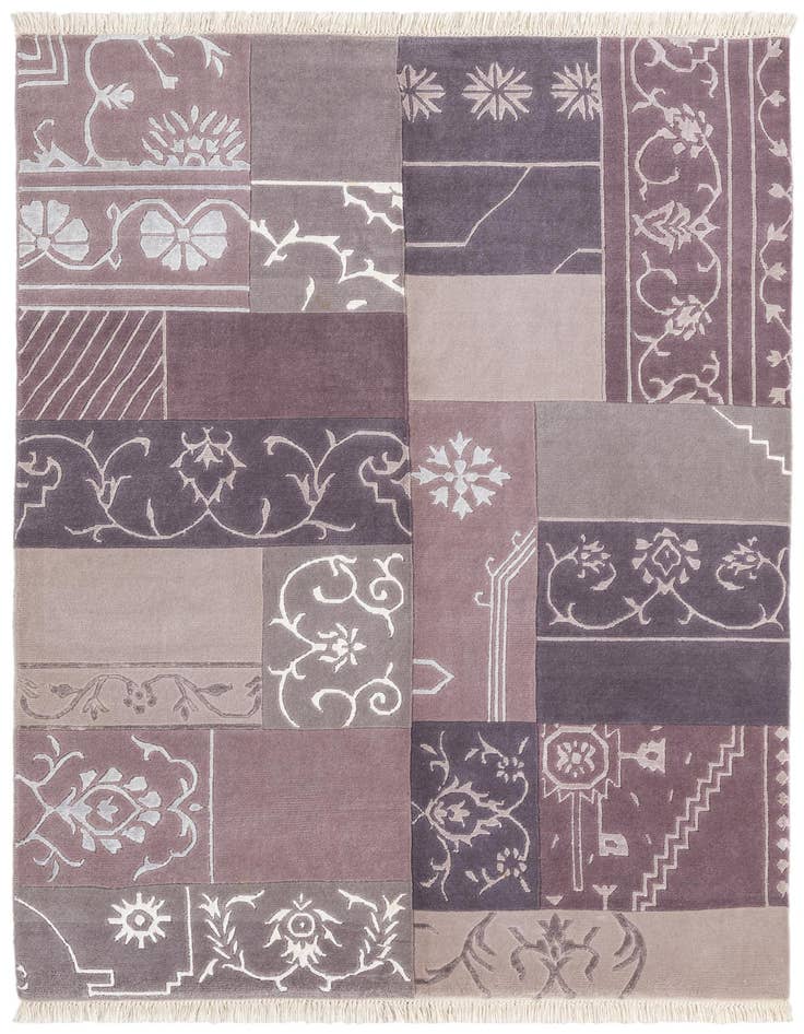 Detail image of 4' 7 x 6' 7 Hand Knotted Darya Wool Rug