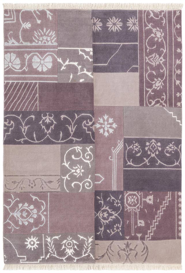 Detail image of 4' 7 x 6' 7 Hand Knotted Darya Wool Rug