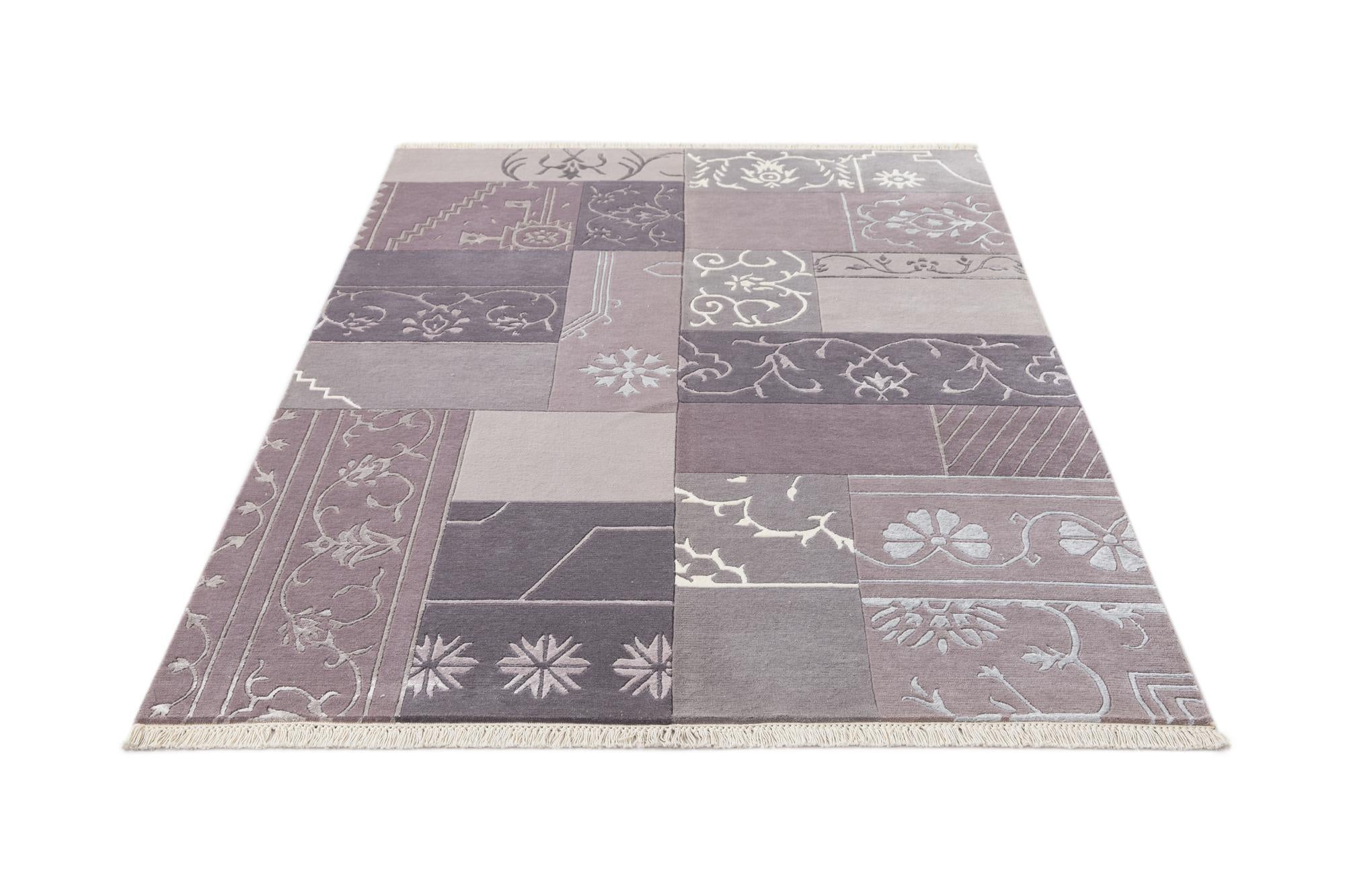 4' 7 x 6' 9 Hand Knotted Darya Wool Rug