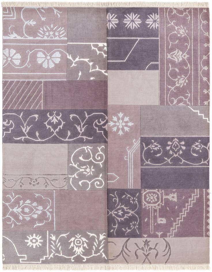 Detail image of 4' 7 x 6' 9 Hand Knotted Darya Wool Rug