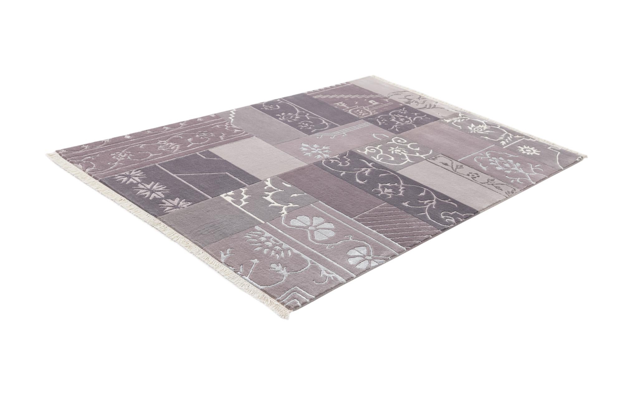 4' 6 x 6' 9 Hand Knotted Darya Wool Rug