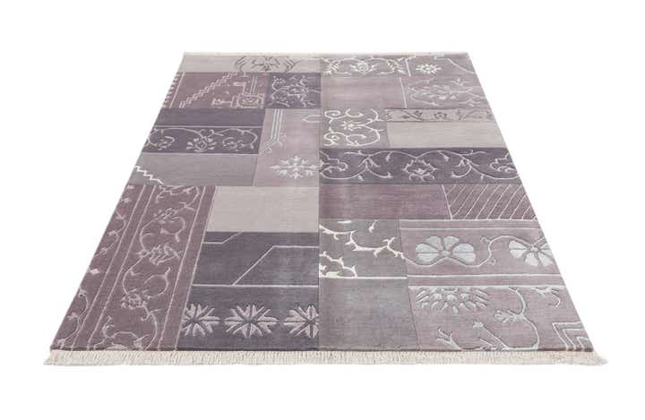 4' 6 x 6' 9 Hand Knotted Darya Wool Rug