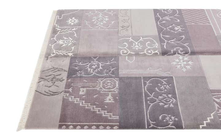 4' 6 x 6' 9 Hand Knotted Darya Wool Rug