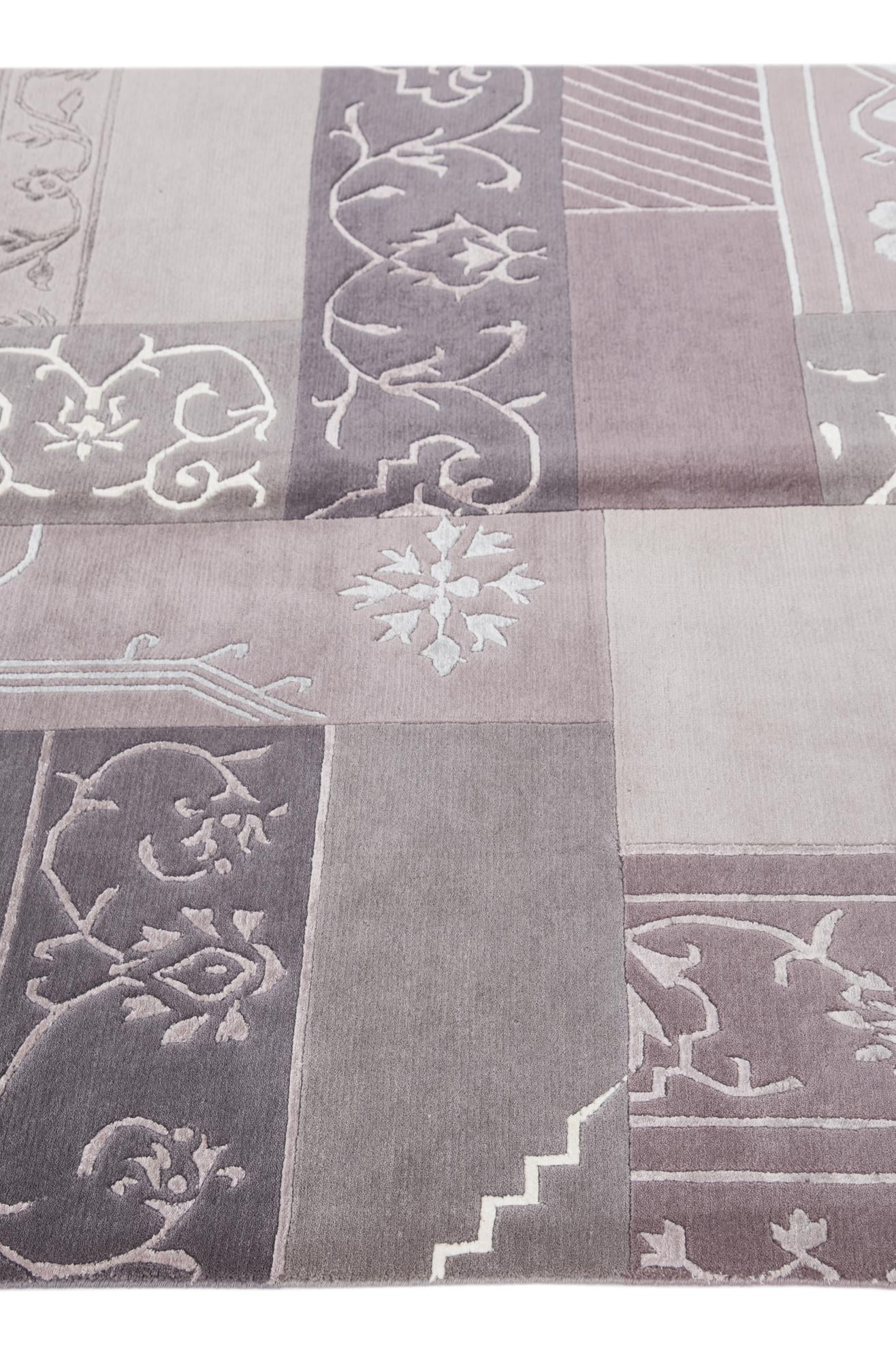 4' 6 x 6' 9 Hand Knotted Darya Wool Rug