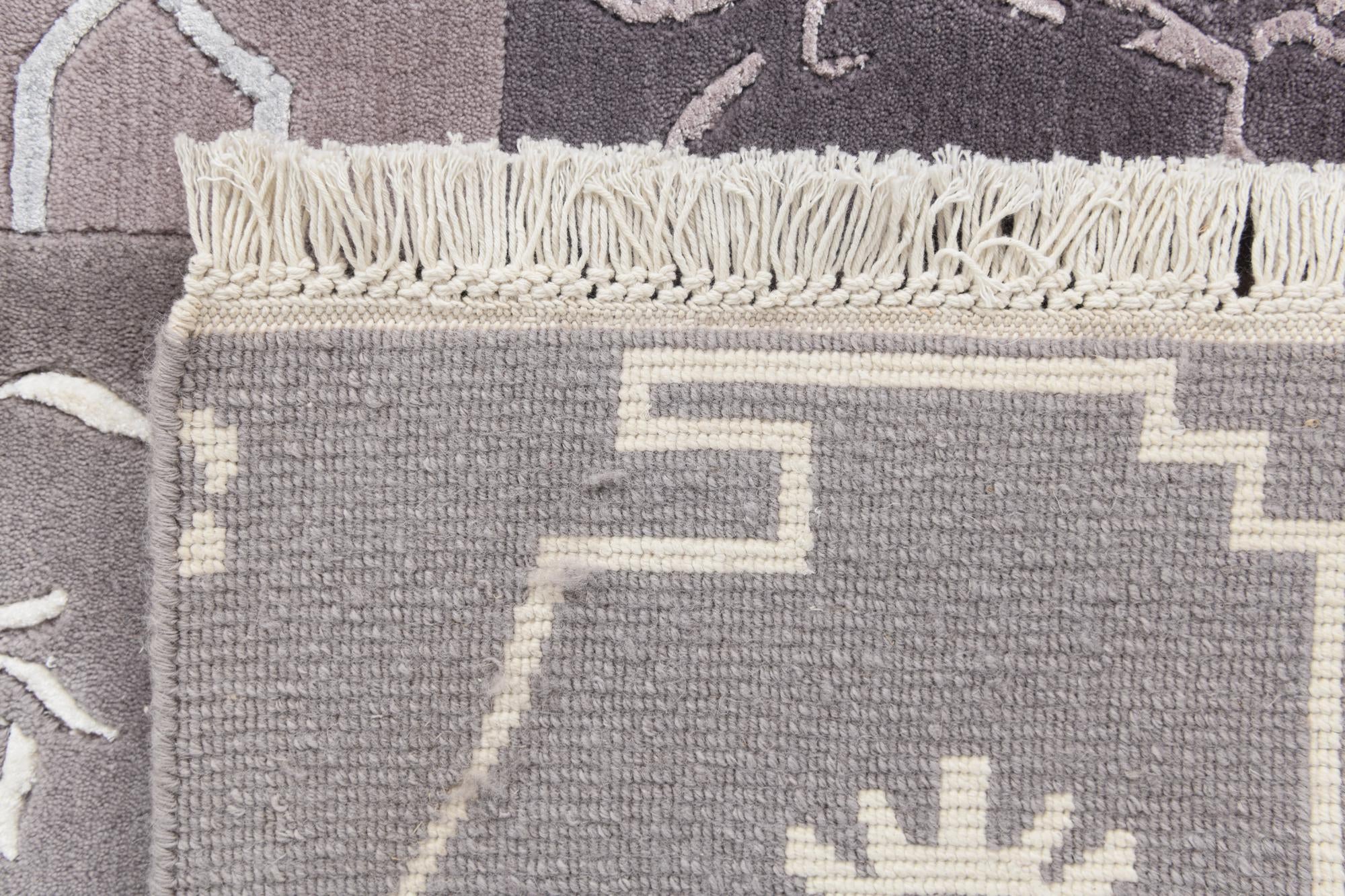 4' 6 x 6' 9 Hand Knotted Darya Wool Rug