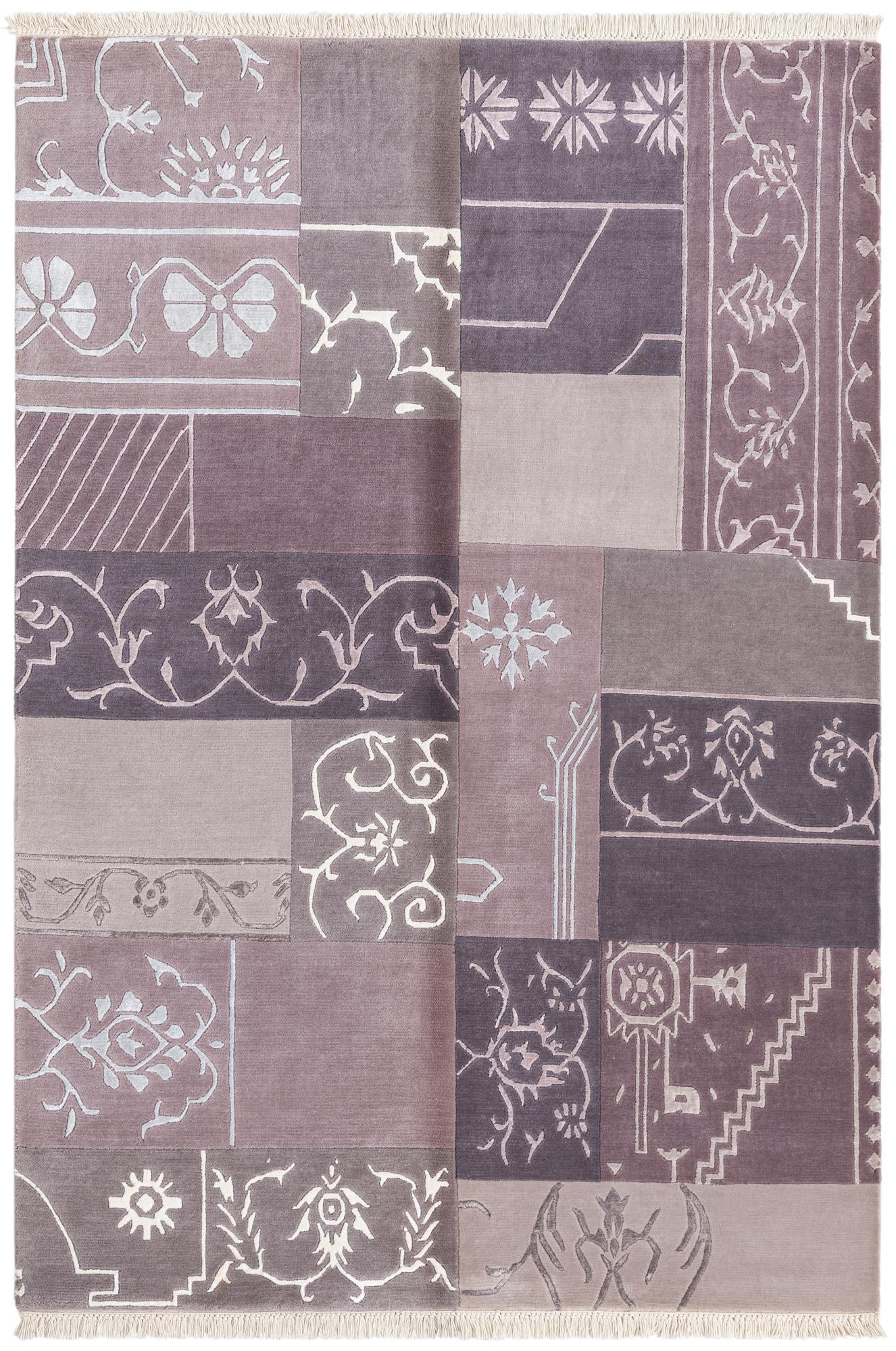 4' 6 x 6' 9 Hand Knotted Darya Wool Rug