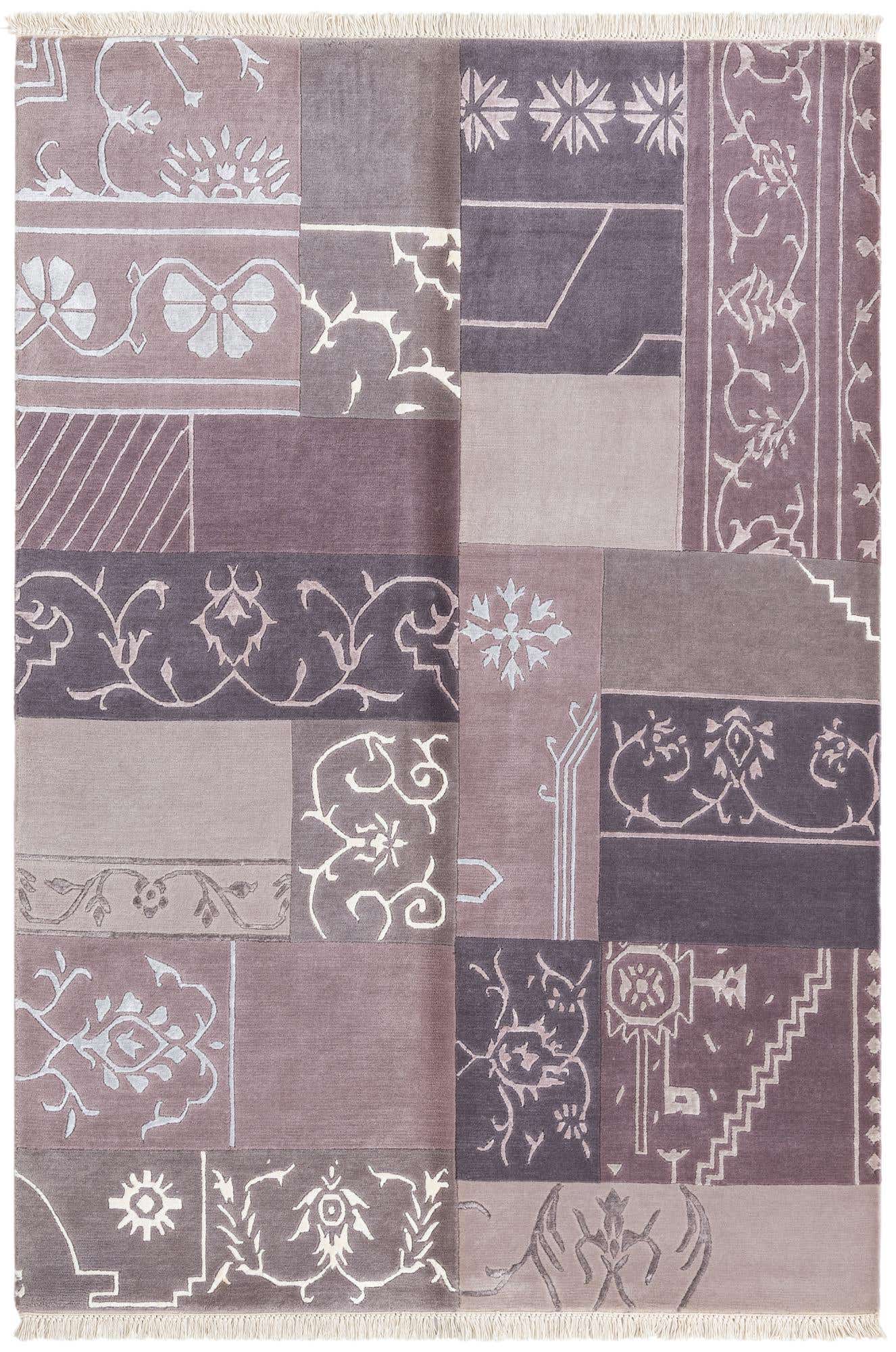 4' 6 x 6' 9 Hand Knotted Darya Wool Rug