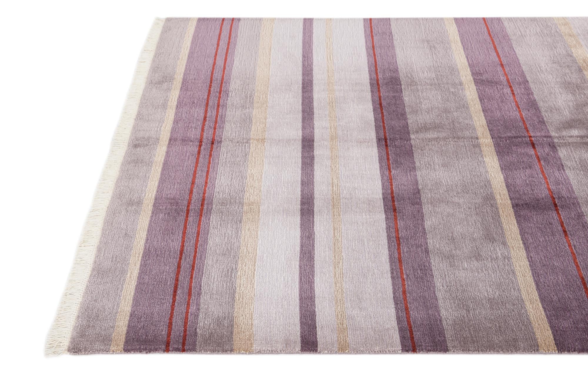 4' 11 x 6' 7 Hand Knotted Darya Wool Rug