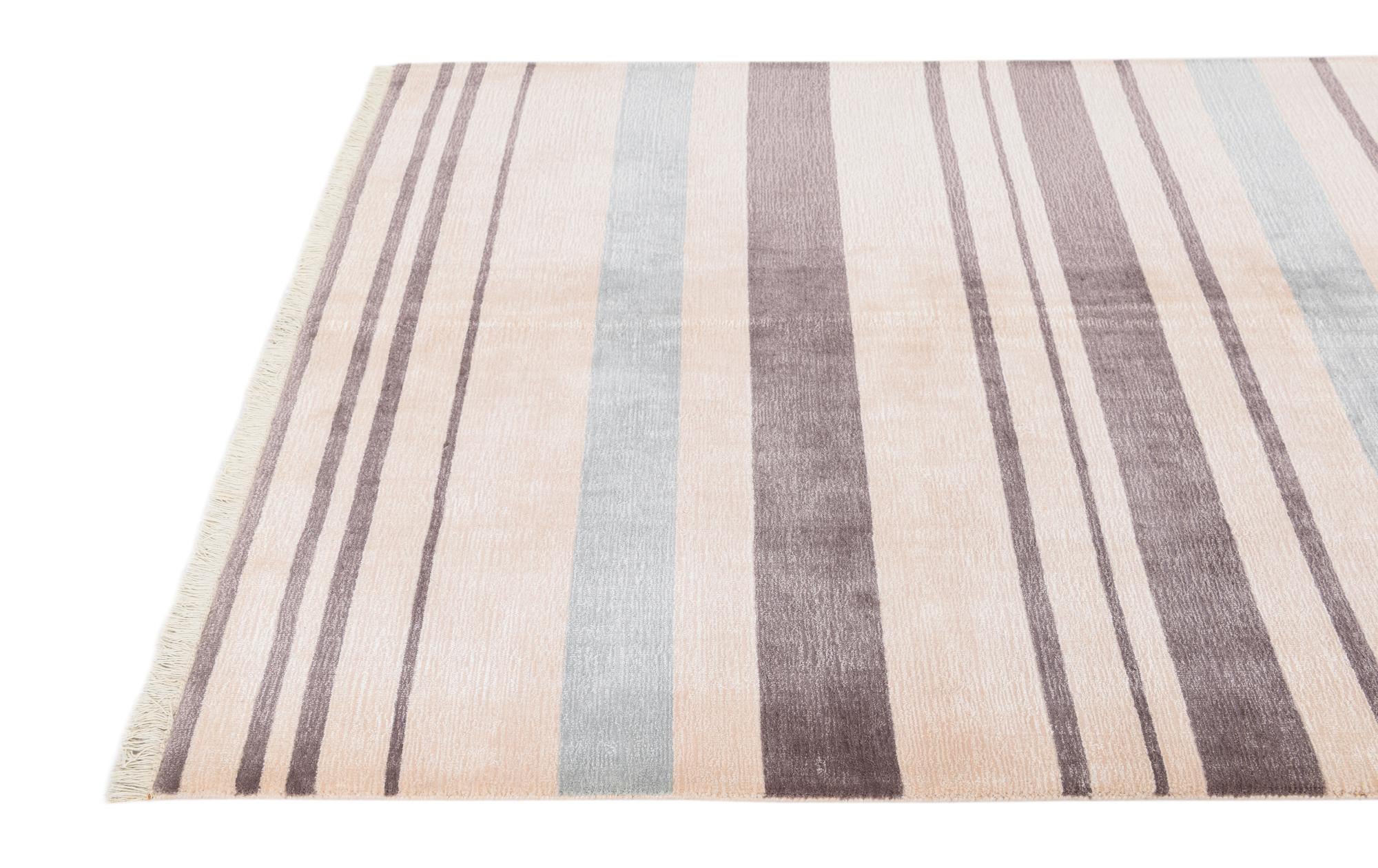 4' 11 x 6' 7 Hand Knotted Darya Wool Rug
