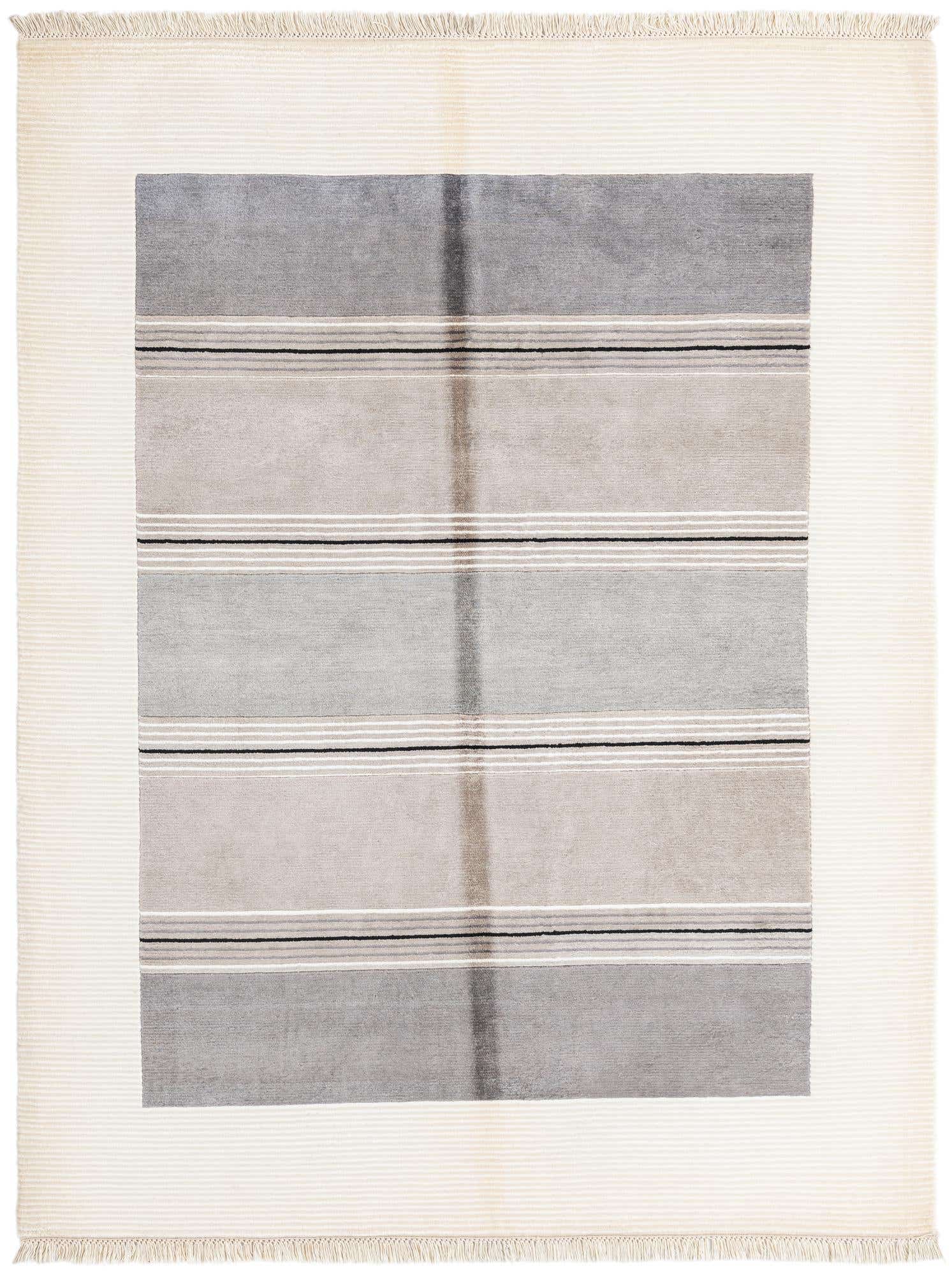 4' 11 x 6' 8 Hand Knotted Darya Wool Rug