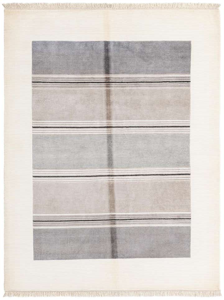 4' 11 x 6' 8 Hand Knotted Darya Wool Rug