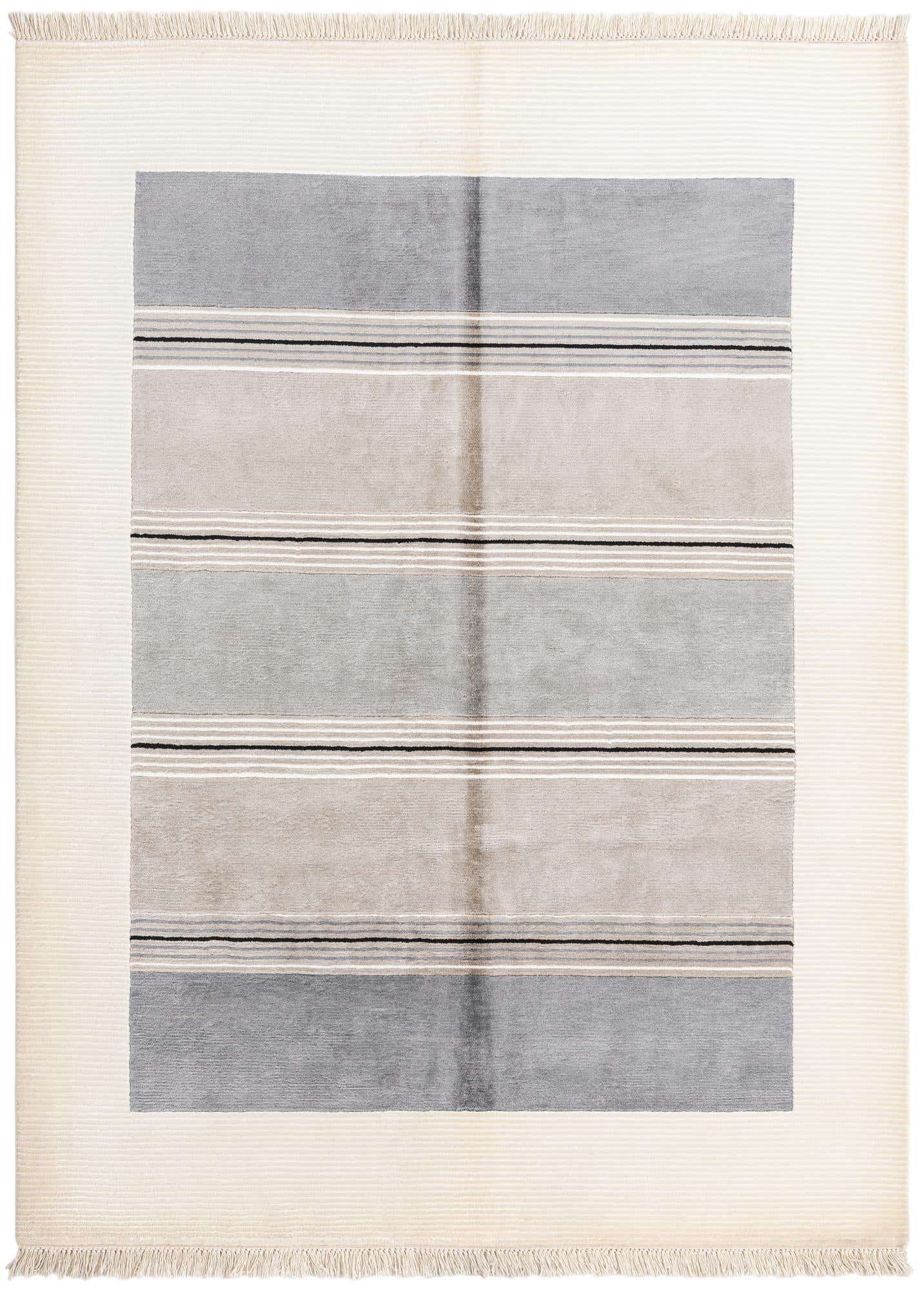 4' 11 x 6' 8 Hand Knotted Darya Wool Rug