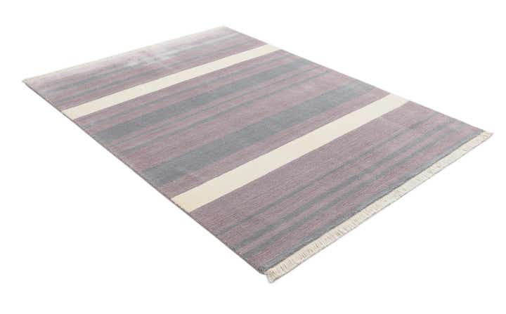 4' 11 x 6' 7 Hand Knotted Darya Wool Rug