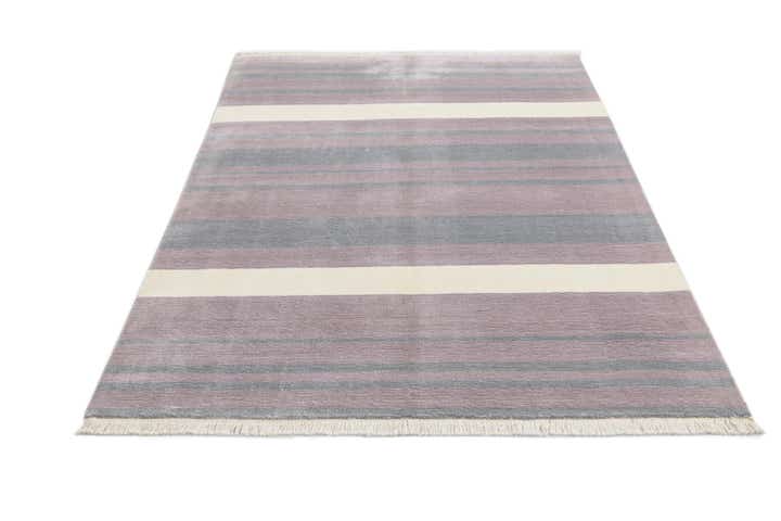4' 11 x 6' 7 Hand Knotted Darya Wool Rug