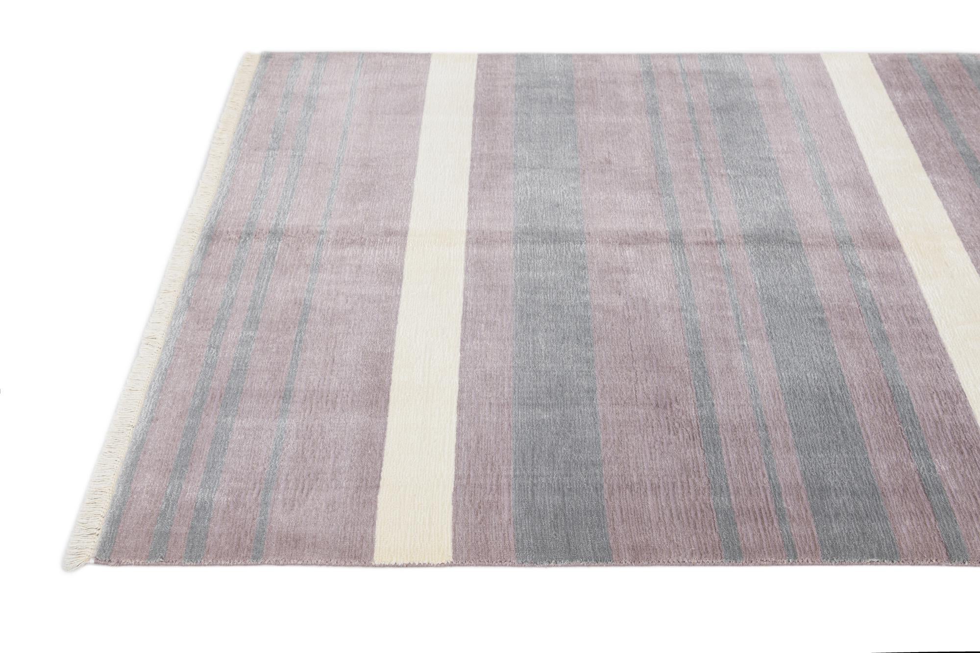 4' 11 x 6' 7 Hand Knotted Darya Wool Rug