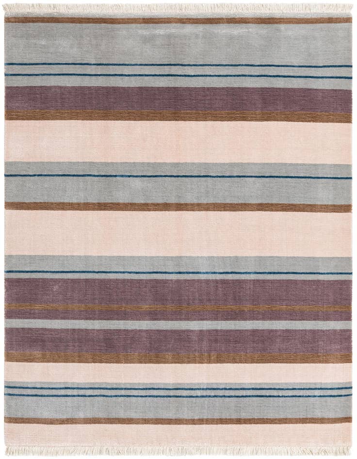 Detail image of 4' 11 x 6' 7 Hand Knotted Darya Wool Rug