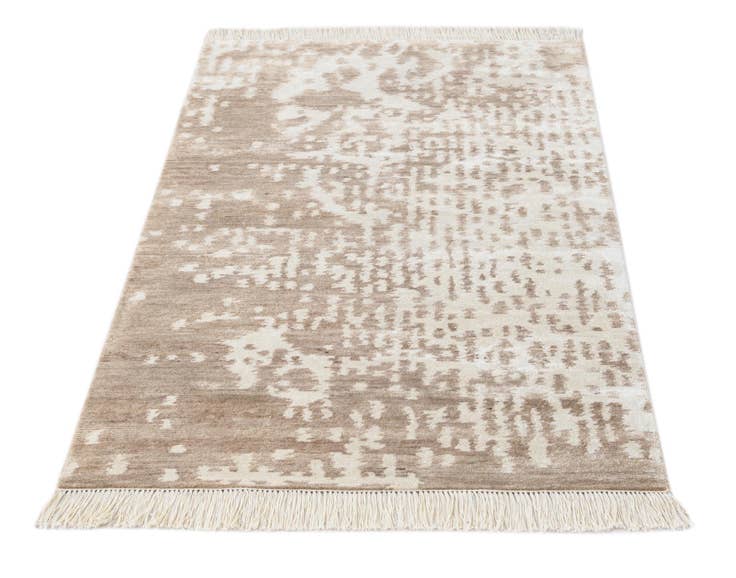 Detailansicht von 90cm x 150cm Handgeknüpft Darya Wolle Teppich