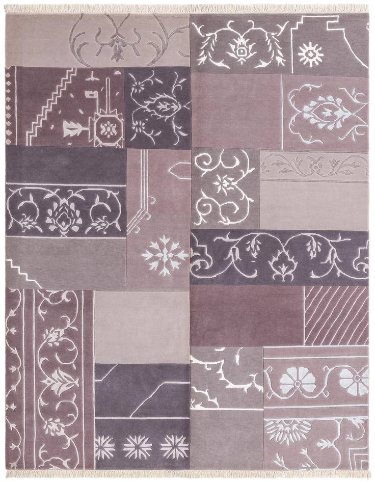 Detail image of 5' 7 x 8' Hand Knotted Darya Wool Rug