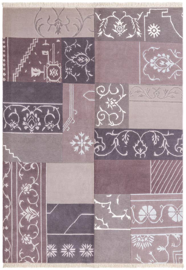 Detail image of 5' 7 x 8' Hand Knotted Darya Wool Rug