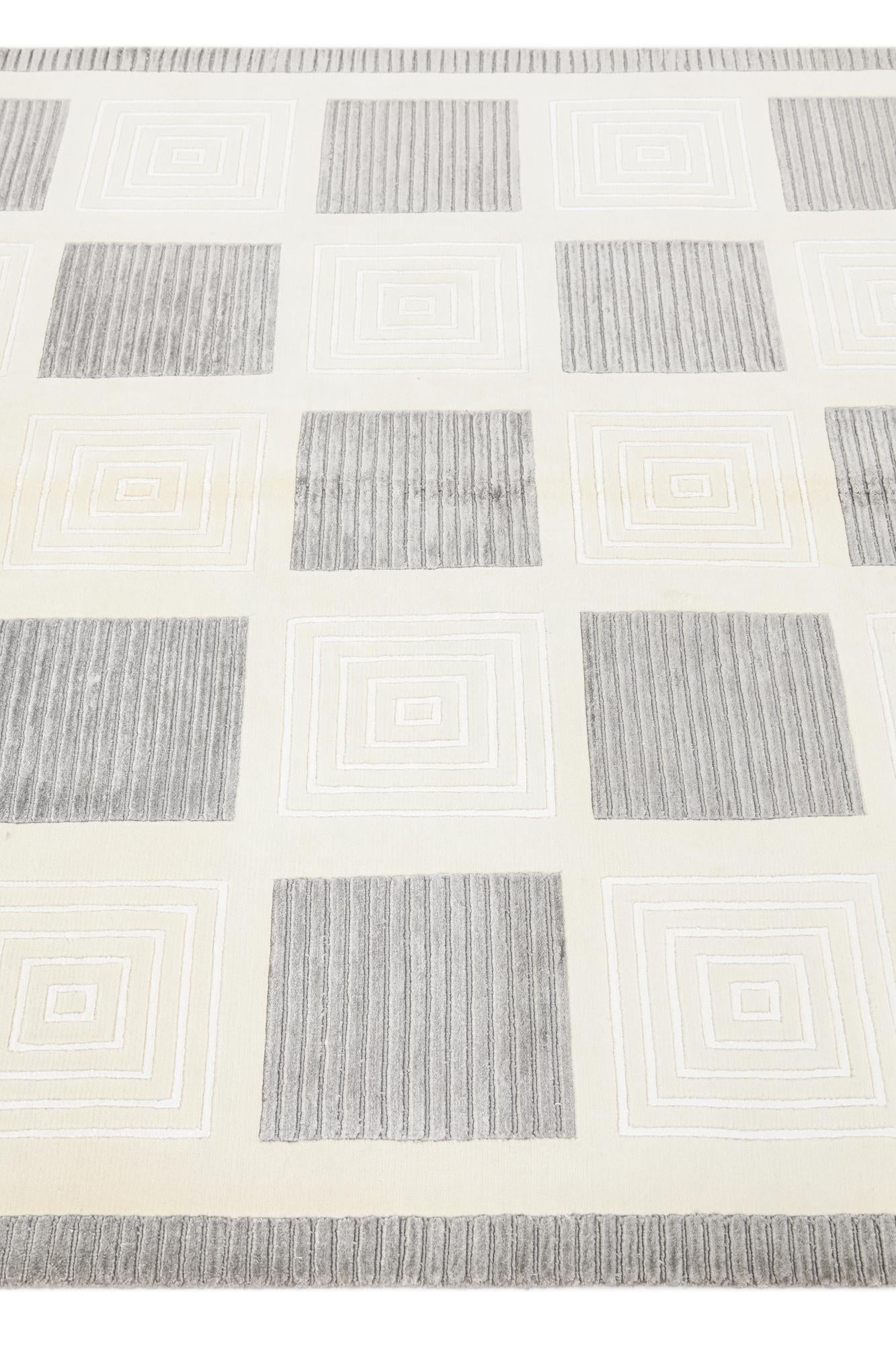 5' 7 x 7' 11 Hand Knotted Darya Wool Rug